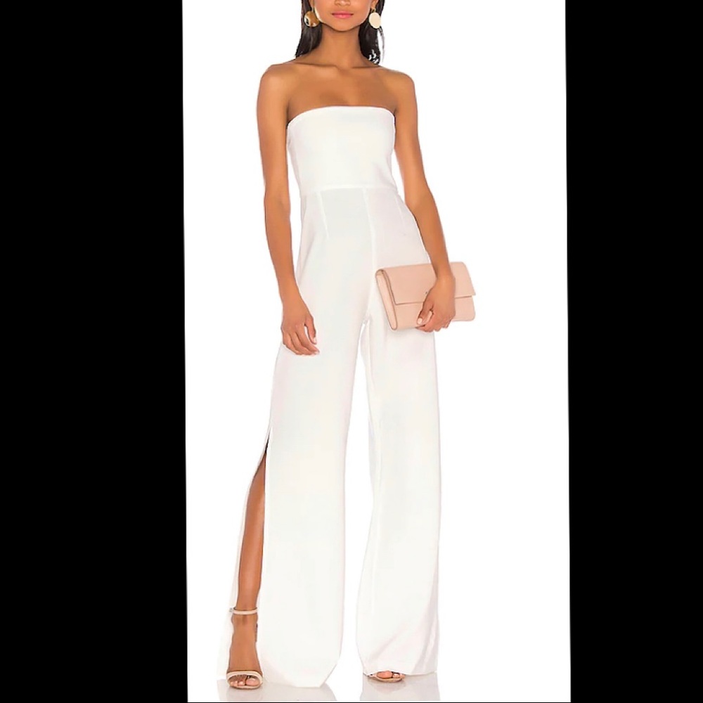 Strapless White jumpsuit